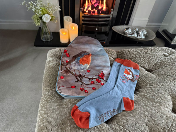 Robin | Hot water bottle & socks set Robin | Hot water bottle & socks set