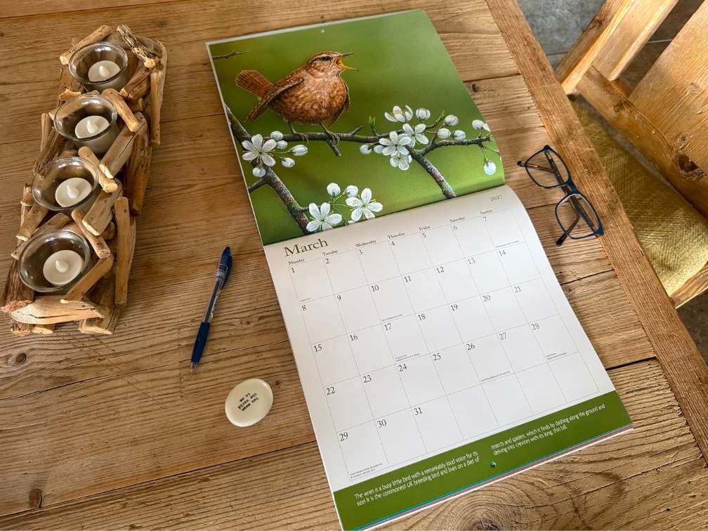 Quadratischer Wandkalender 2025