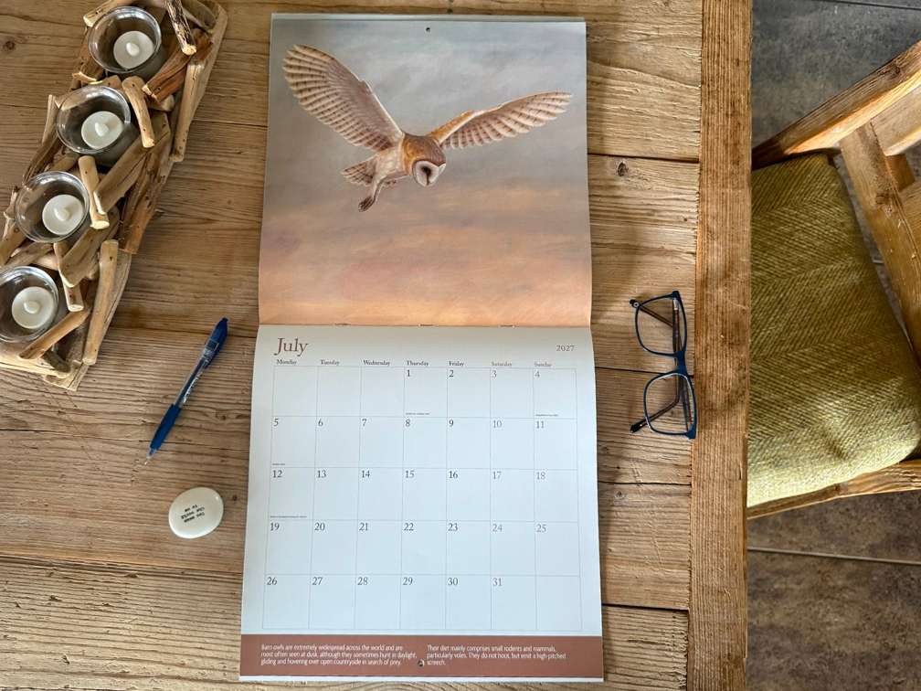 Quadratischer Wandkalender 2025