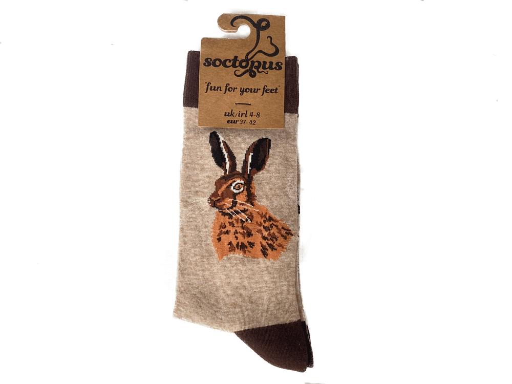 Hare mug sock and coaster set