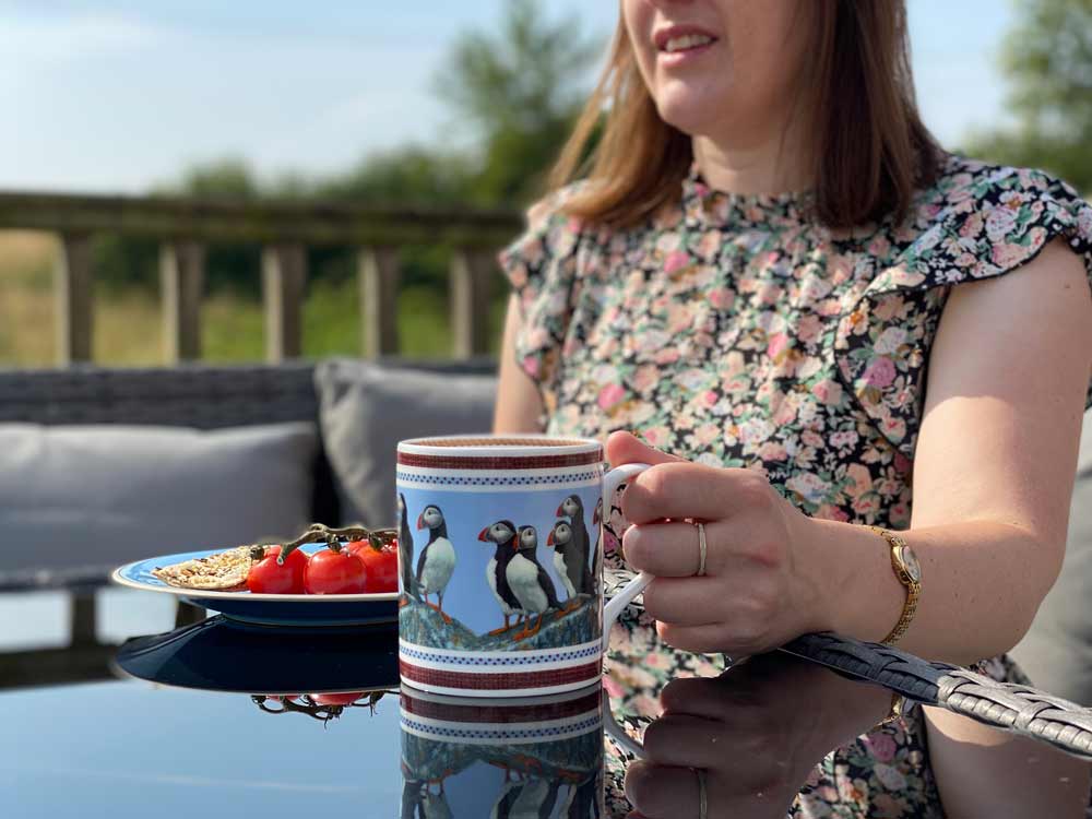 Tasse Puffins | Porcelaine fine