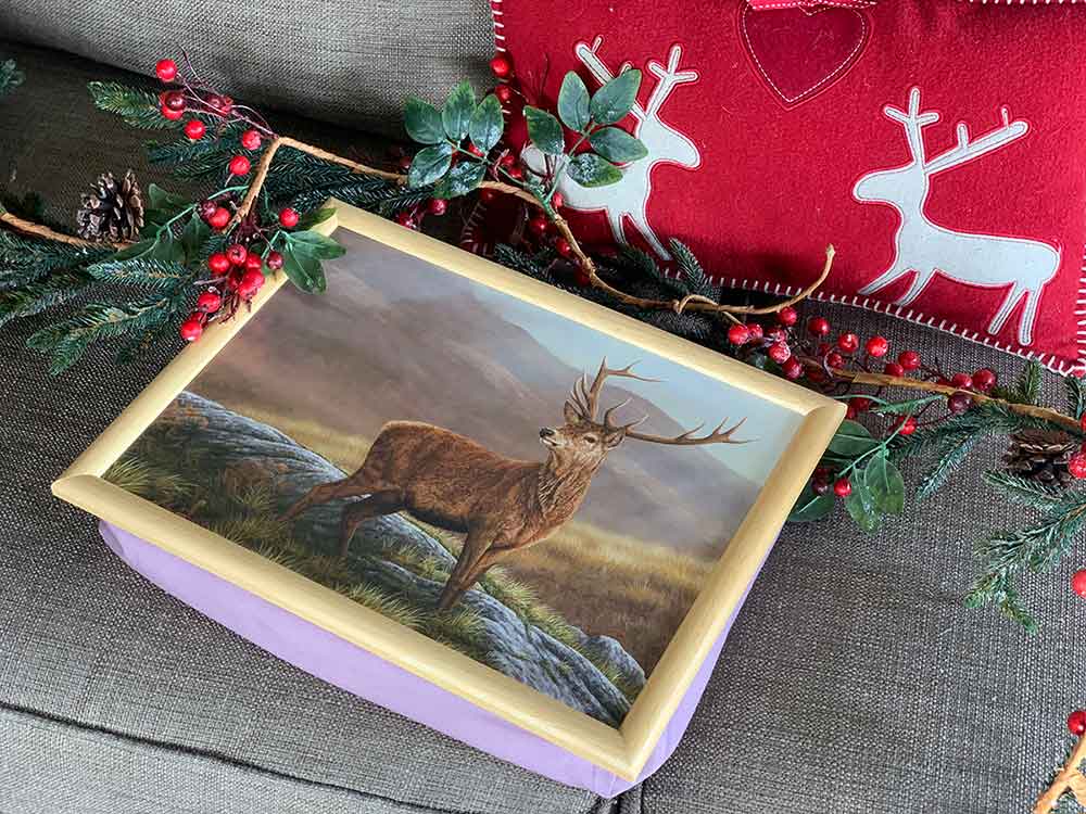 Plateau pour ordinateur portable Red Stag | Coussin de luxe pour pouf