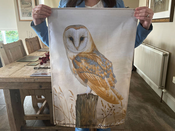 Barn Owl Tea Towel Barn Owl Tea Towel