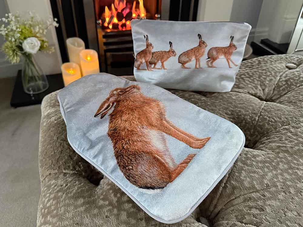 Hare | Hot Water Bottle & Cosmetic Bag