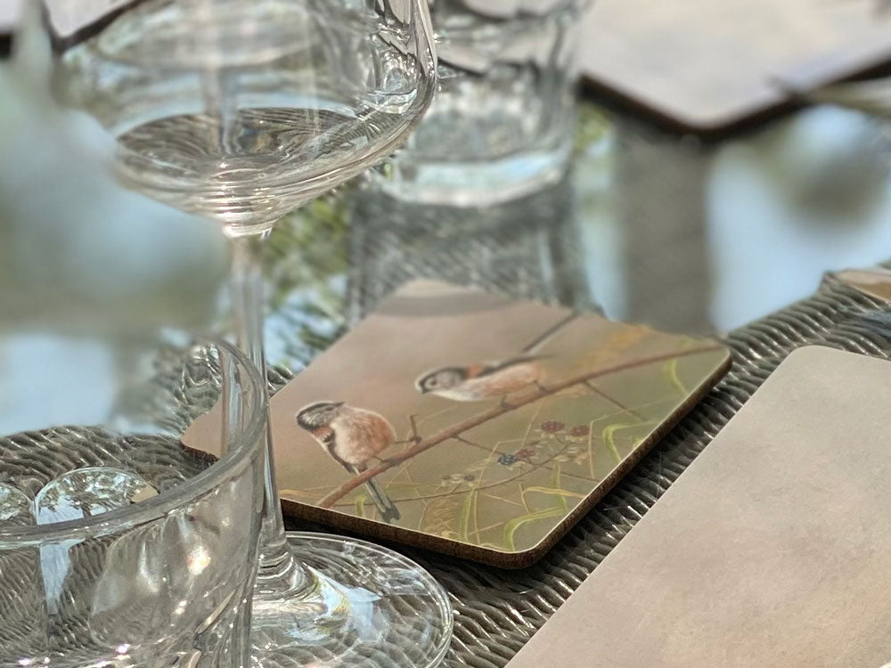 Long tailed tits | Tableware