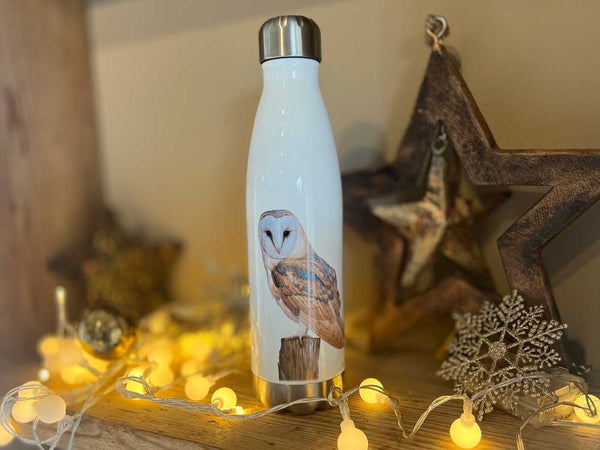 Schleiereule | Luxus-Wasserflasche Schleiereule | Luxus-Wasserflasche