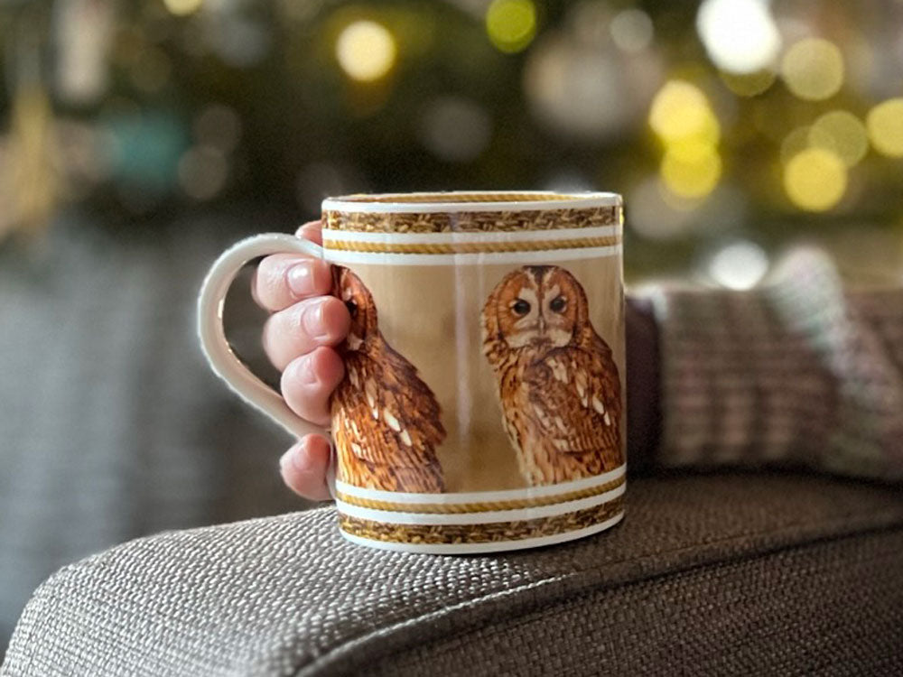 Tawny owl mug | Fine bone china