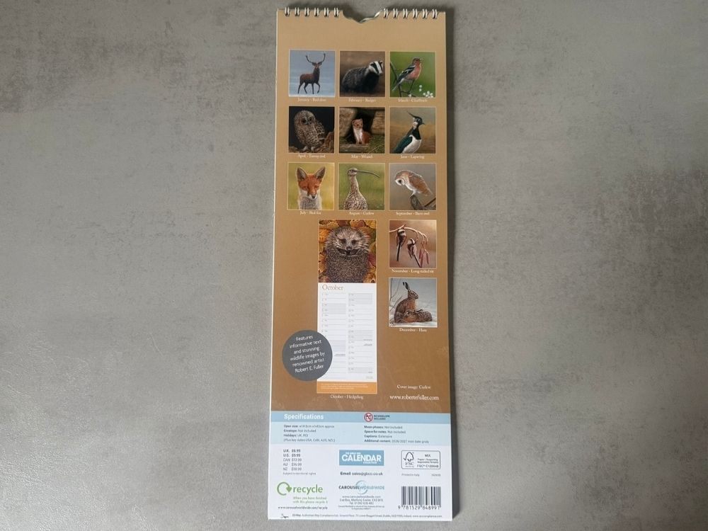 2026 Slim Calendar & Pocket Diary