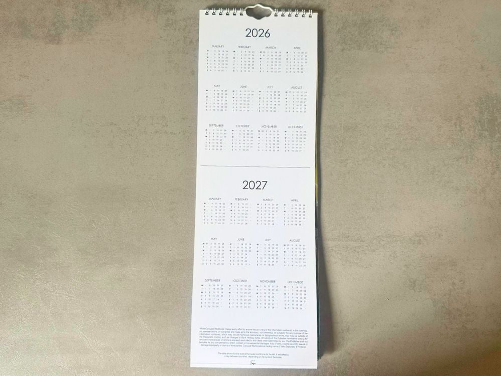 2026 Slim Calendar & Pocket Diary
