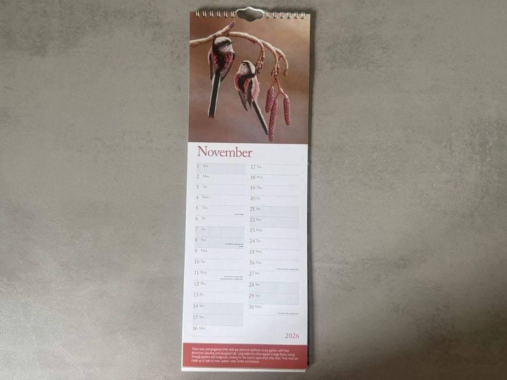 2026 Slim Calendar & Pocket Diary