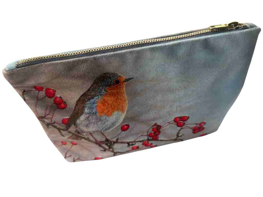 Robin | Luxury cosmetic bag & compact mirror