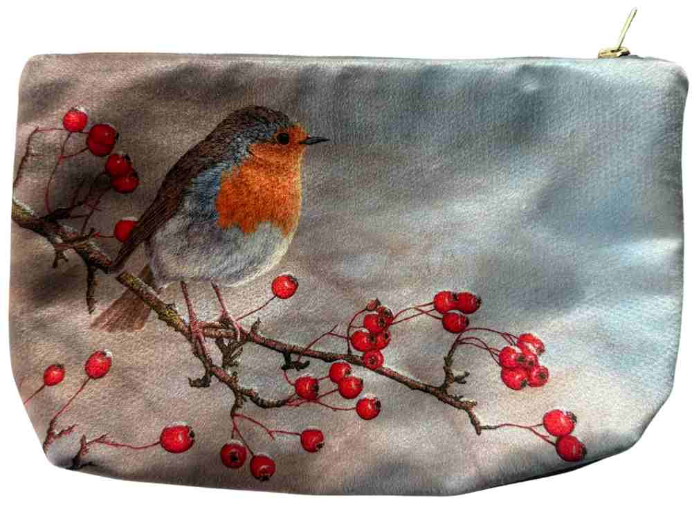 Robin | Luxury cosmetic bag & compact mirror