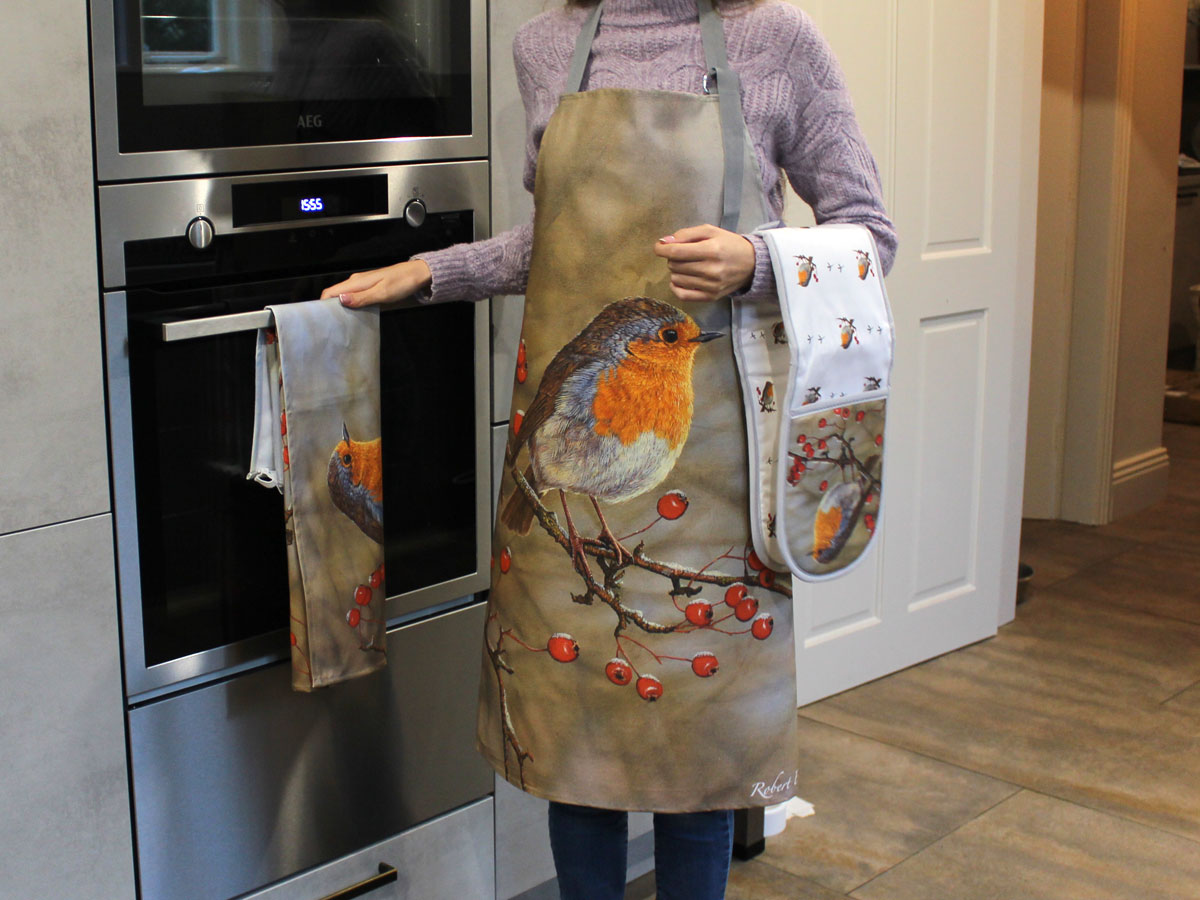Robin | Oven glove , apron & tea towel set