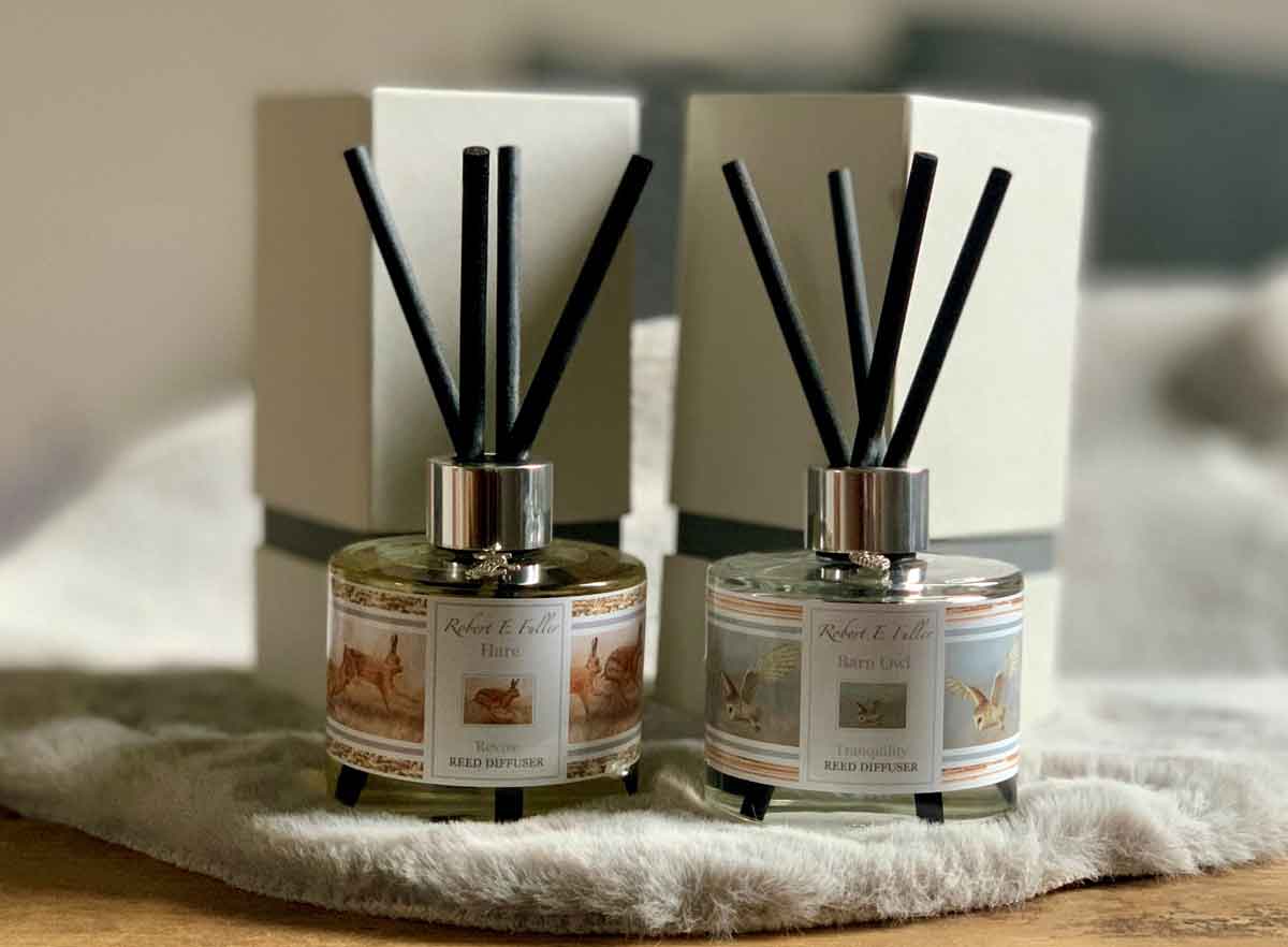 Hare & barn owl | Luxury scented reed diffuser set
