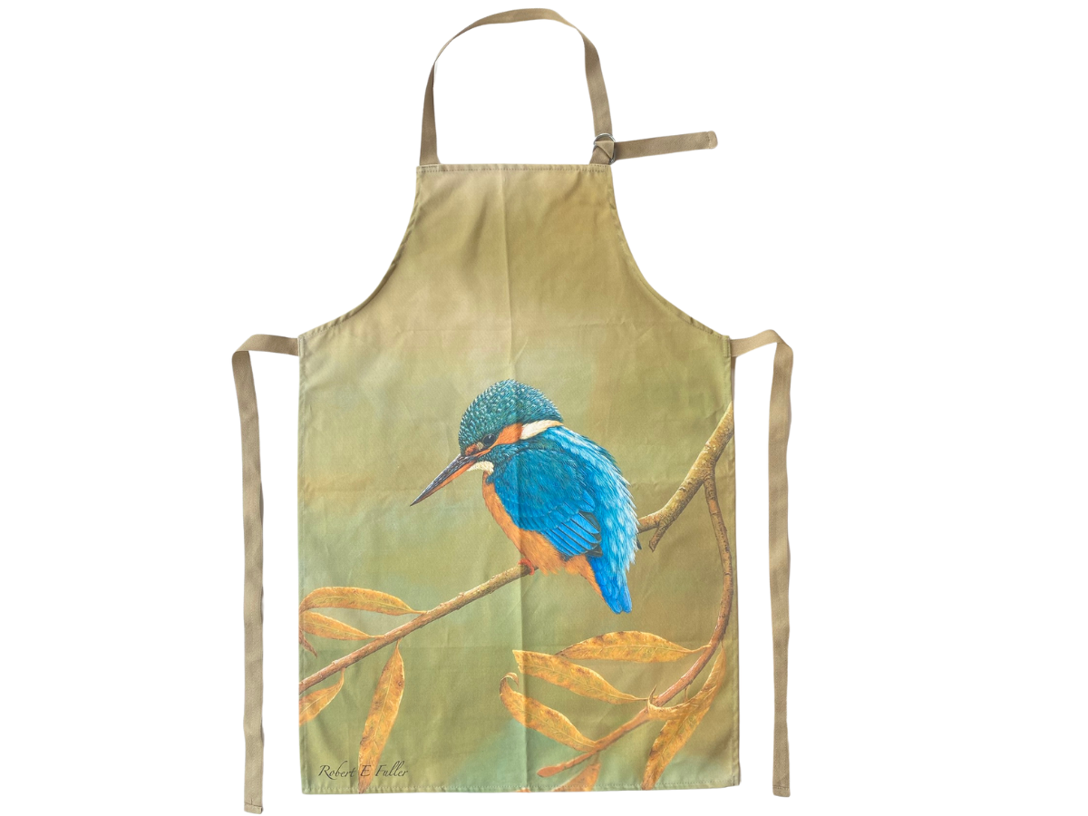 Kingfisher double oven glove & apron set | 100% Heavyweight cotton