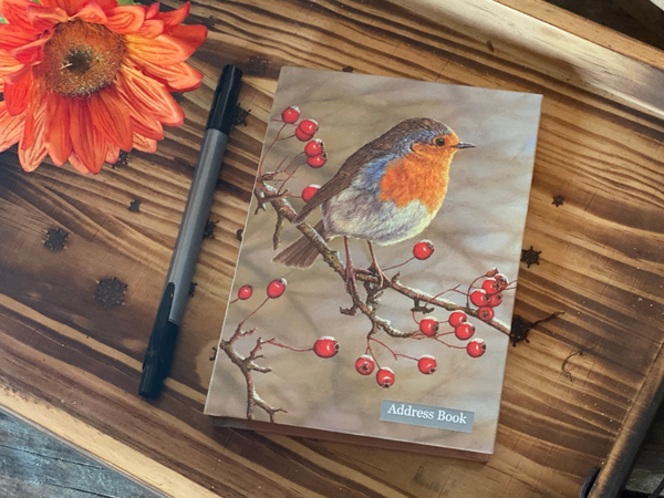 Robin | Hardback Address Book Robin | Hardback Address Book