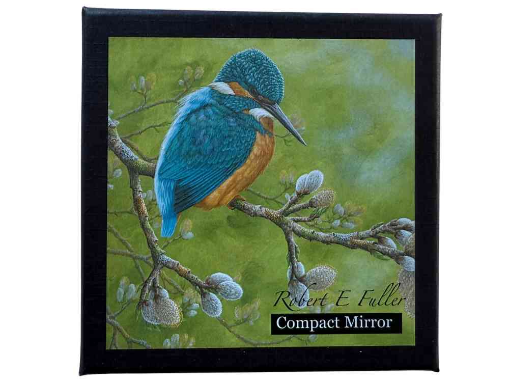 Kingfisher | Luxury cosmetic bag & compact mirror