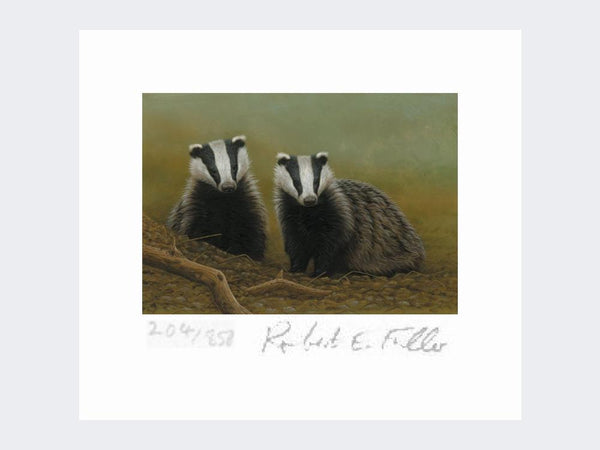 Badger Two of a Kind | Limited Edition Art Print Badger Two of a Kind | Limited Edition Art Print