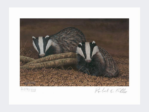 Badger on Night Watch | Limited Edition Art Print Badger on Night Watch | Limited Edition Art Print