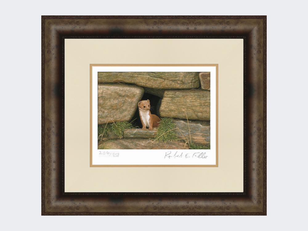 Weasel-Wall-Print-Medium-Dark-Grey-Burr