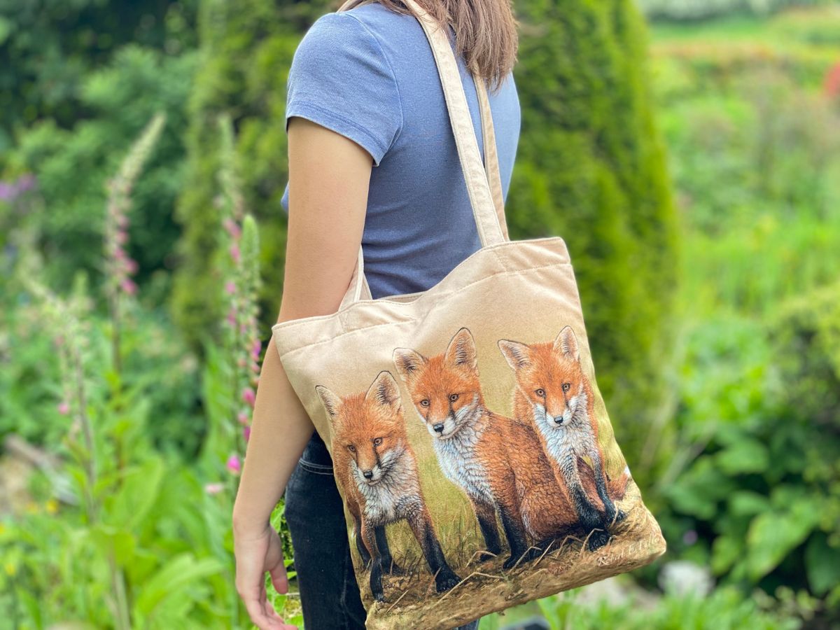 Fuchs | Luxuriöse Tragetasche aus Samt