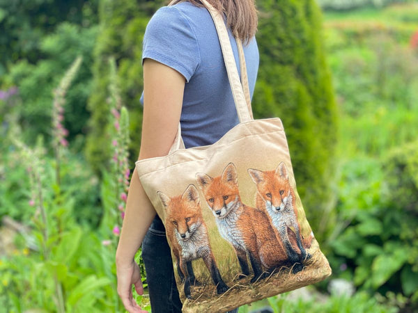 Fox | Sac fourre-tout en velours de luxe Fox | Sac fourre-tout en velours de luxe