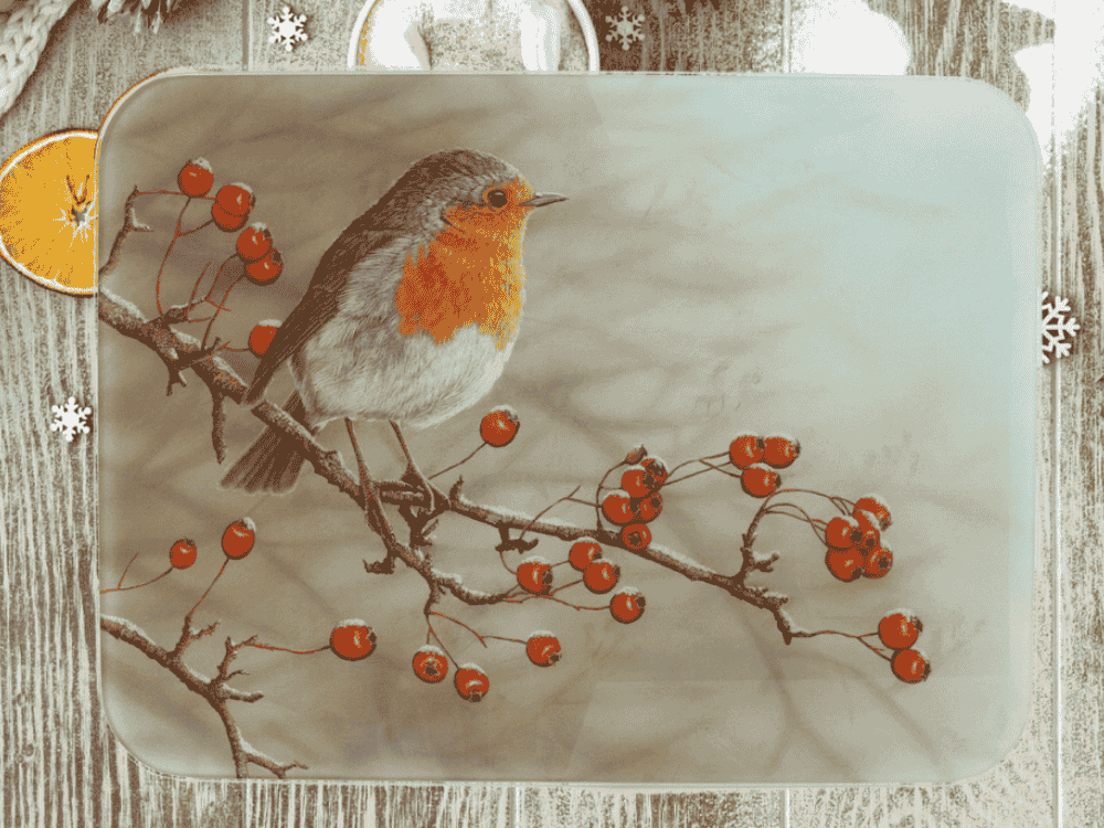 Robin glass worktop saver | Luxury chopping board