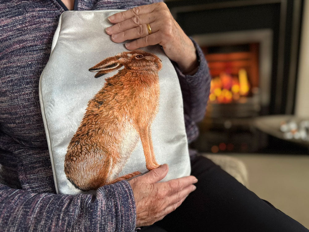 Hare | Hot Water Bottle & Cosmetic Bag
