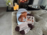 Hare | Hot water bottle & sock set