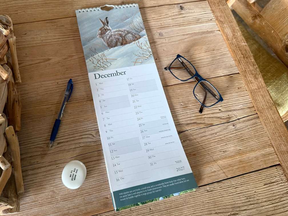 Calendrier des rendez-vous Slim 2025 | Faune et flore