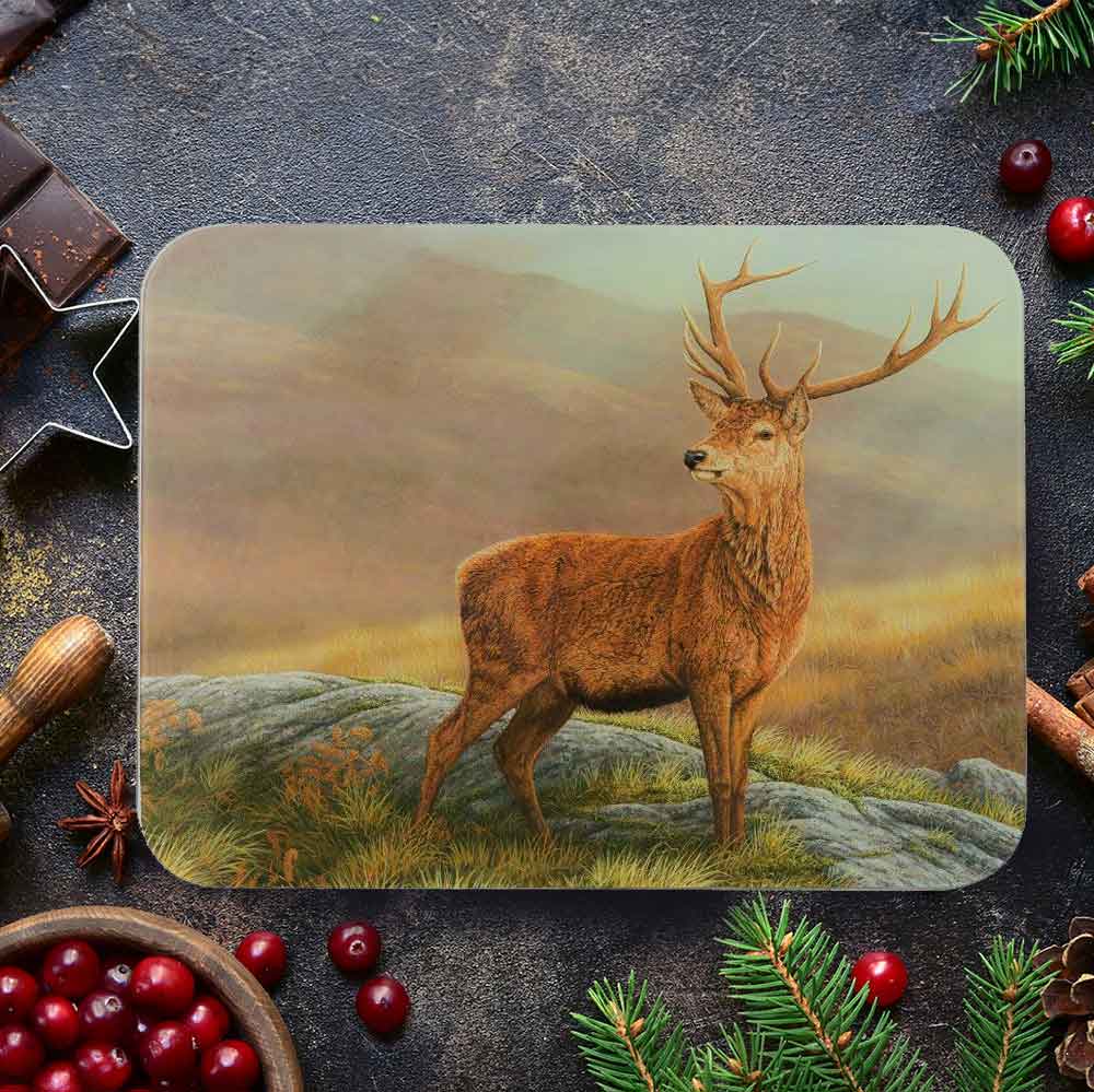 Red Stag Arbeitsplattenschutz aus Glas | Luxuriöses Schneidebrett