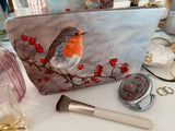 Robin | Luxury cosmetic bag & compact mirror