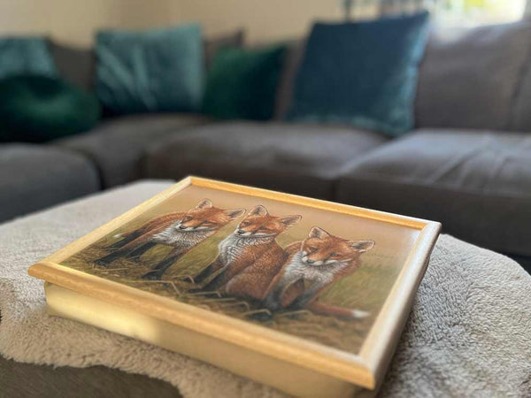 Fox Laptray | Coussin de luxe pour pouf