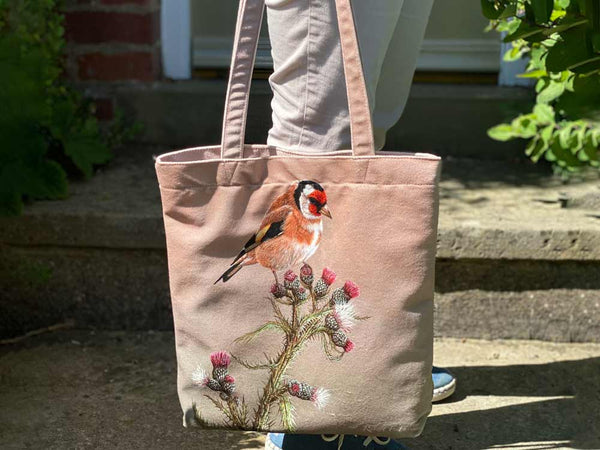 Goldfinch | Luxury Velvet Tote Bag