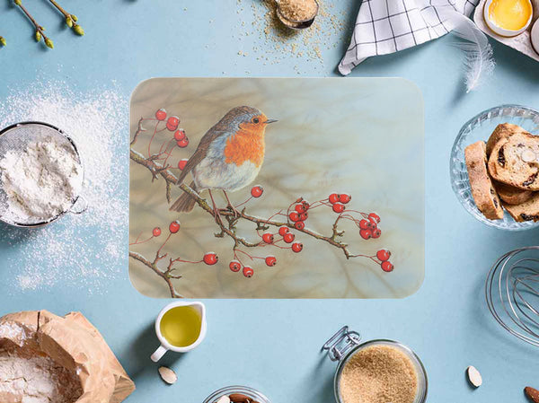 Robin glass worktop saver | Luxury chopping board
