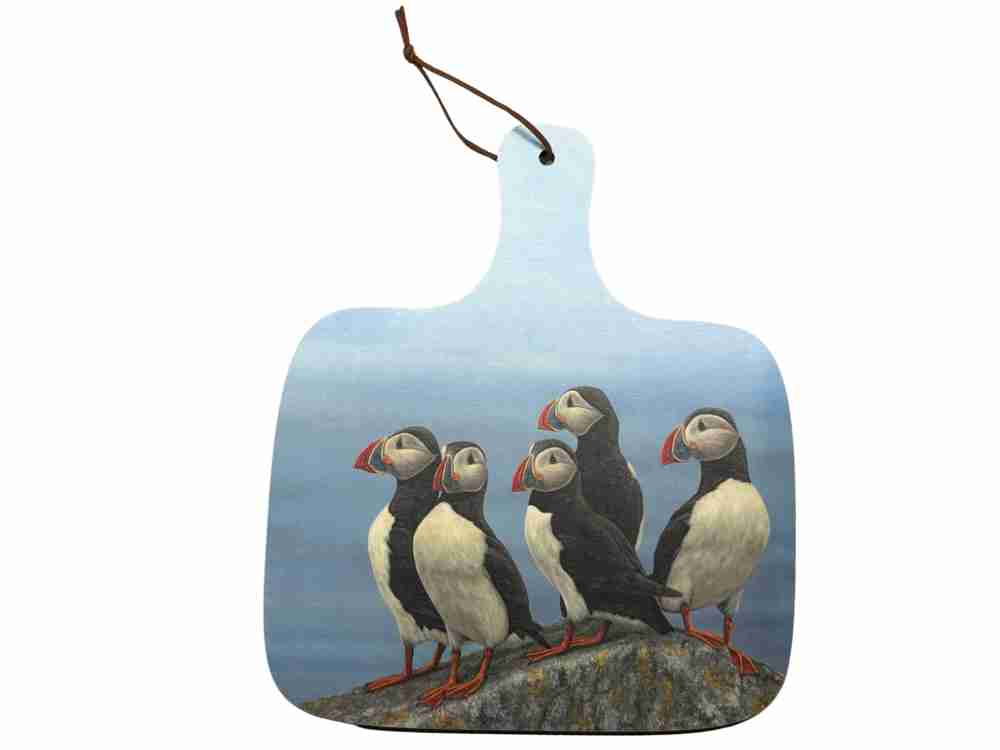 Puffin chopping board set of 2