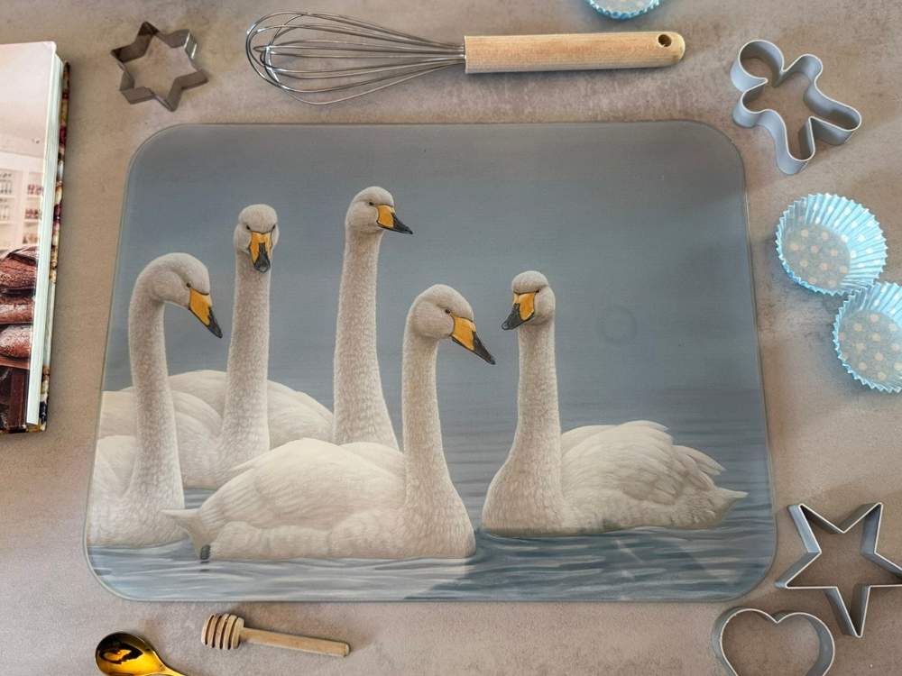 Swans glass worktop saver | Luxury chopping board