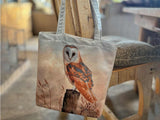 Chouette effraie | Sac fourre-tout de luxe en velours