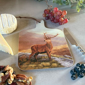 Red stag chopping board set of 2