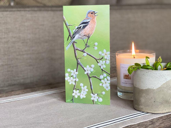 Chaffinch on Blackthorn | Individual Card | Size B