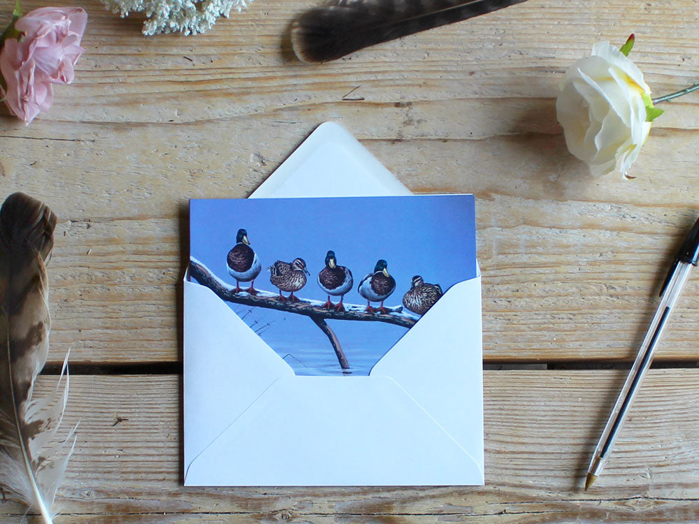 Notelet-Mallards-in-Line-Lifestyle