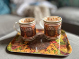 Hedgehog tray and 2 mugs