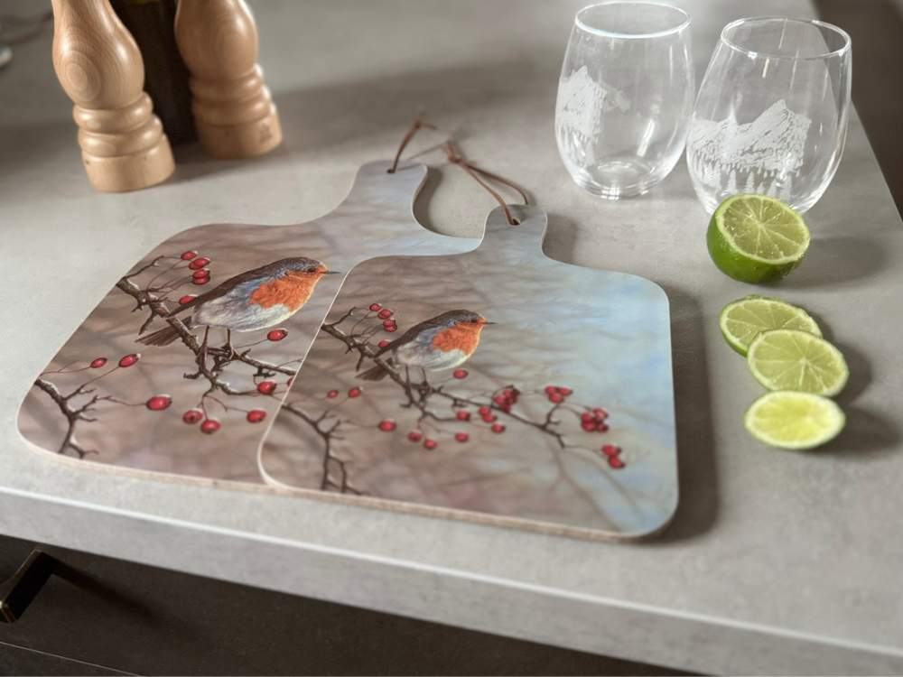 Robin chopping board set of 2