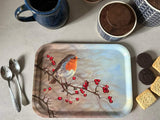 Robin tray and 2 mugs