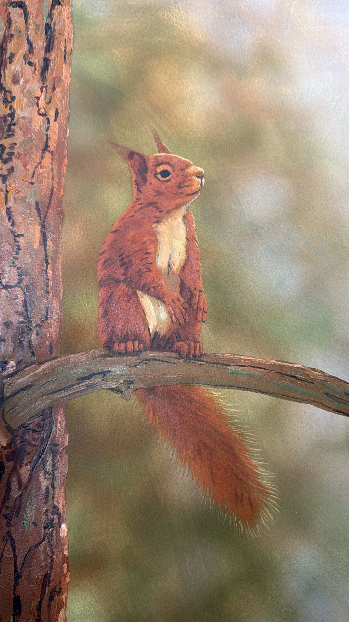 NOW SOLD Red Squirrel | Original Painting