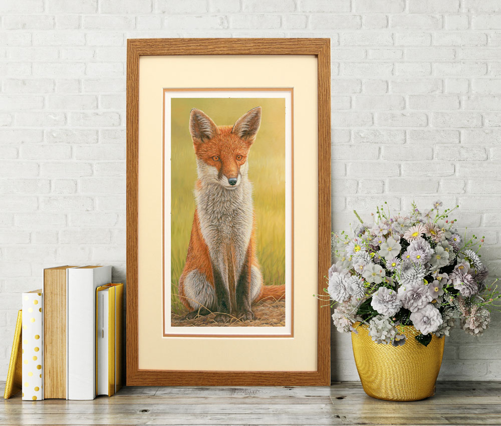 fox cub painting