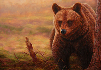 original painting bear