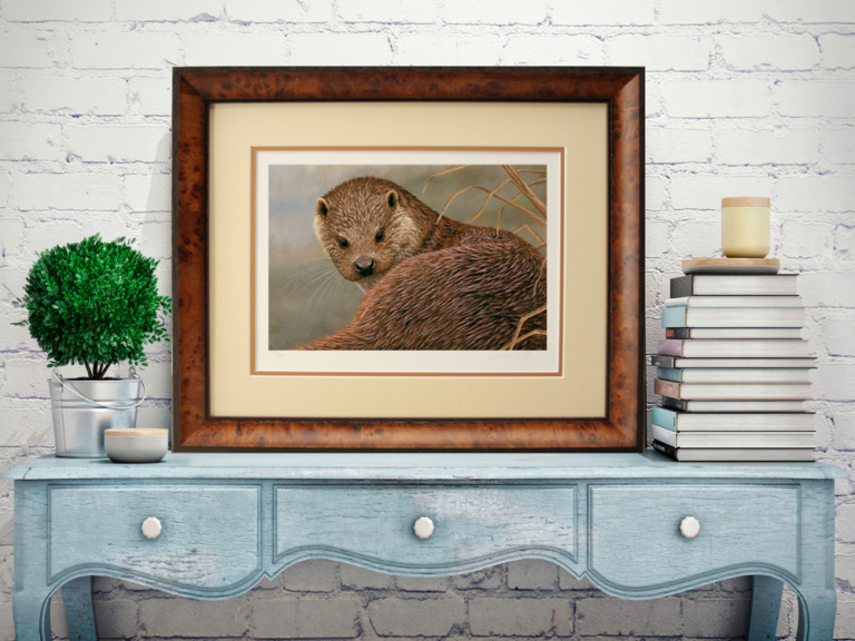 Otter - Limited Edition Print - Wildlife Artist Robert E Fuller